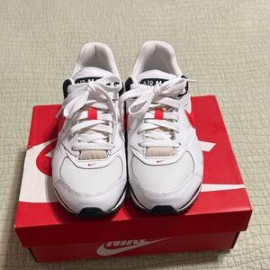 Nike Kids White and Red Air Max Sneakers